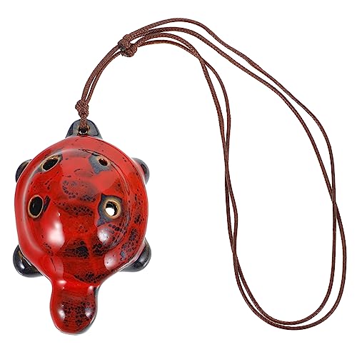 GOOHOCHY 6Hole Turtle Shaped Ocarina for Portable Ocarina Instrument present for Beginners and Adorable Design Lightweight and Easy to Carry