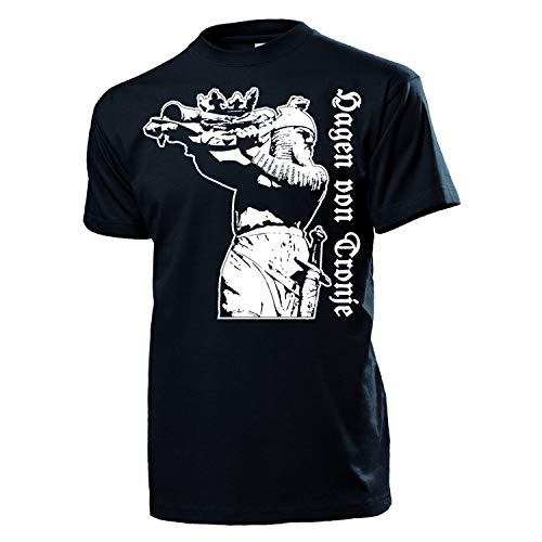 Tronje Schatz 18376 t-shirt noir XXXXX-Large coton confortable pour homme