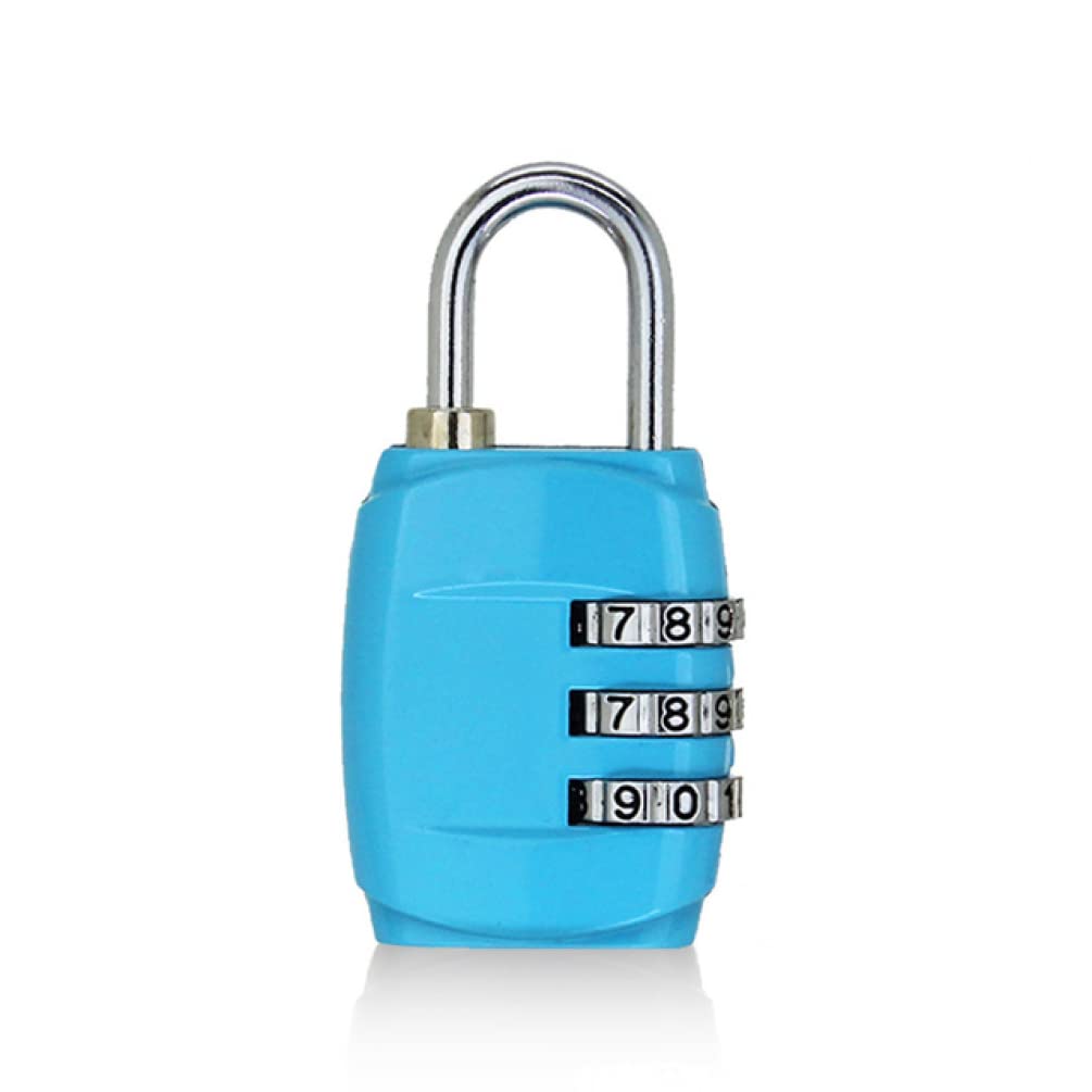 Lucchetti a combinazione， Lucchetti per valigie Lucchetto con password a 3 cifre, lucchetto a combinazione for bagagli da viaggio, piccolo lucchetto for cassetti, lucchetto elettronico(Silver,Silver)