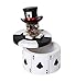 Pacific Giftware 4PC Ace of Space Skull Poker Chips Stash Box Set Dead Man's Hand Skull Collectible 3 inch Tall Trinket Box