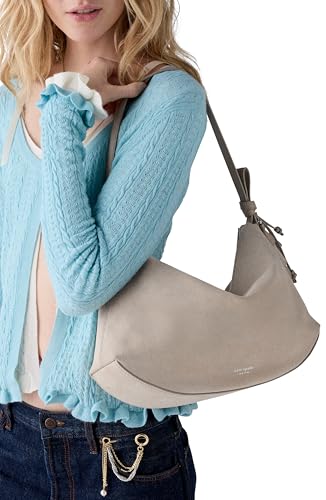 Image of kate spade new york Women's Loop Pebbled Leather Large Shoulder Bag