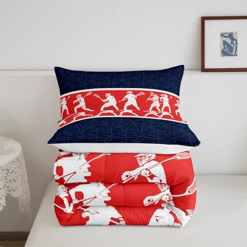 Image of Feelyou Lacrosse Comforter Set King Size 3Pcs for Kids Adults
