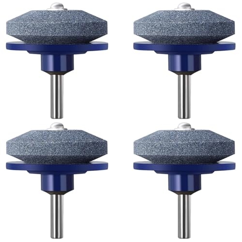 SUCANY Aiguiseur Lame Tondeuse,Affuteur Lame Tondeuse.Convient à Toutes Les Perceuses à Main éLectriques Et à Tous Les Outils De Jardinage (4 Pièces)