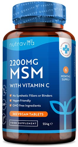 Nutravita Comprimidos MSM 2200mg con Vitamina C