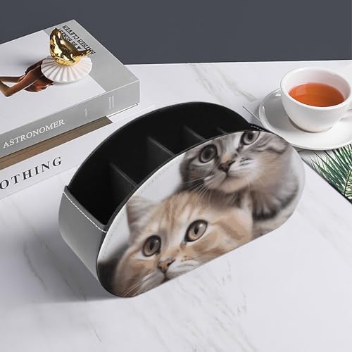 Organiseur de télécommande en cuir premium pour une décoration raffinée