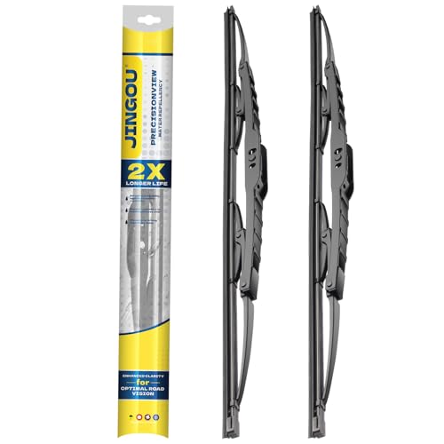 JINGOU 20+20 Wiper Blades Compatible with 2005-2010 Ford Explorer Premium All-Season Windshield Wiper Blades-Driver and Passenger Side Automotive Replacement Windshield Wiper Blade (Pack Of 2)