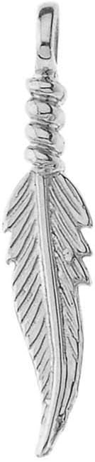 Claddagh Gold Dainty Sterling Silver Feather Charm Pendant Necklace - Image 2