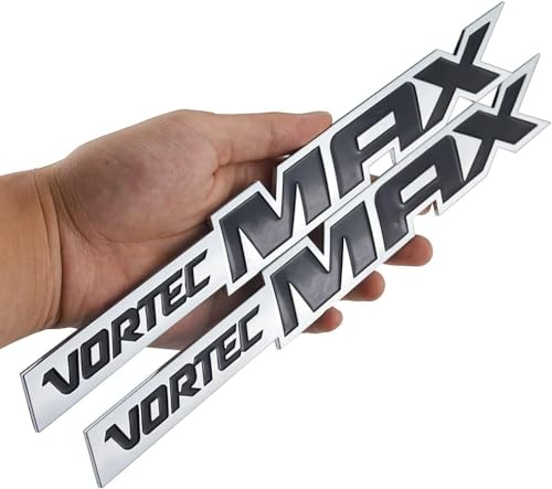 Image of 3Pcs Vortec MAX High Output Emblems Car Badges 3D Decal Replacement for Silverado (Chrome /Black)