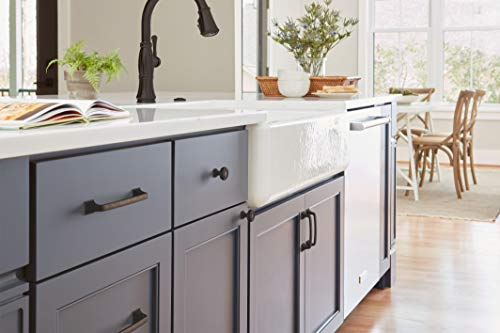Amerock | Cabinet Pull | Oil Rubbed Bronze | 5-1/16 inch (128 mm) Center-to-Center | Ville | 1 Pack | Drawer Pull | Cabinet Handle | Cabinet Hardware - Image 2