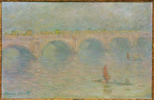 Lienzo de Monet con impresión de alta fidelidad: pintura vintage de 60x90cm para pared