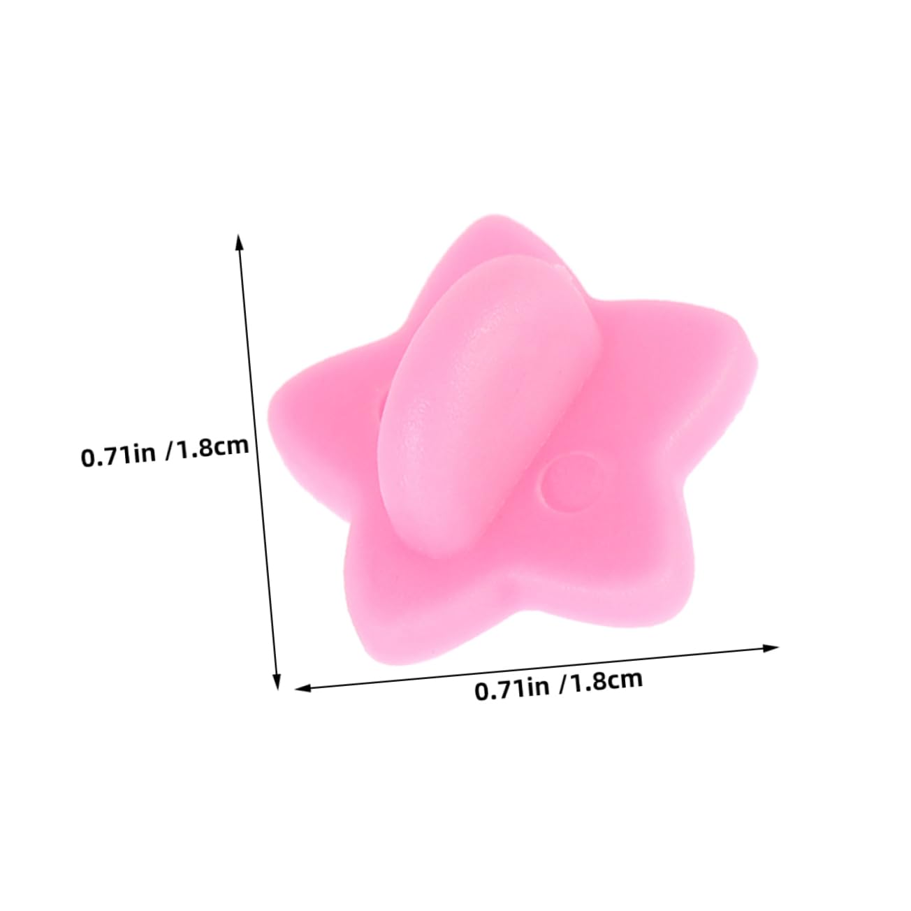 VILLCASE 200Pcs Star Shape Rubber Pin Backs Locking Butterfly Clutch Covers for Brooches Lapel Pins Hats Badges Durable Stylish Accessory for DIY Crafts and Projects