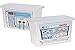 Excellent Houseware Boîte de Rangement en Plastique pour Machine à Laver Blanc
