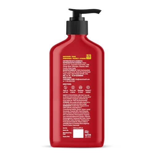Image of Botanic Hearth Hibiscus Shampoo Infused With Rosehip Oil, Hydrolyzed Silk Protein & Hyaluronic Acid Clarifying Shampoo To Smooth, Add Shine & Strengthen Hair| For All Hair Types, 16 Fl Oz