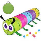 GeerWest Toddlers Tunnel for Kids, Pop Up Crawl Through Baby Tunnel Toy for Children & Dogs Indoor & Outdoor Play, Gifts for Boys Girls Backyard Playset (Modeling Tunnel)