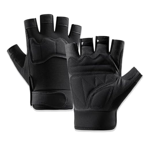 VJUYSW Gants de Cyclisme, Gants Vélo VTT, Gants Tactiques Demi-Doigts, Gants de Fitness pour Homme et Femme, Gants Tactiques sans Doigts, pour Moto Chasse Cyclisme Gym Camping (M)
