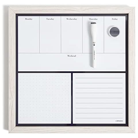 U Brands Rustic Weekly Planner Board Cover