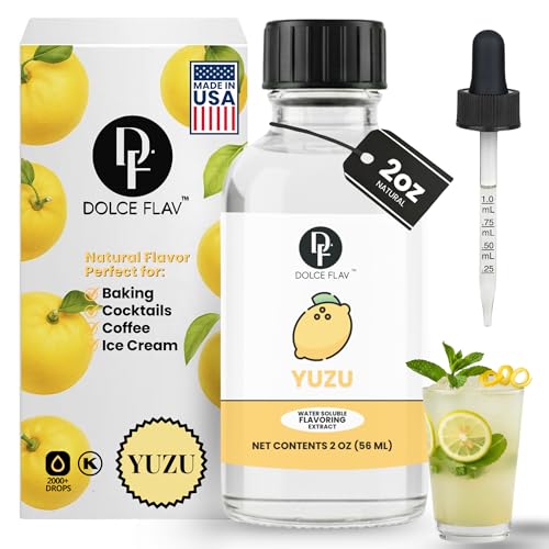 Dolce Flav Natural Yuzu Flavoring – Bright, Citrusy Japanese Lemon-Grapefruit