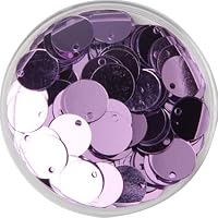 60 Pcs Paillettes Rondes 25mm PVC - Paillettes Plates Avec Trou Pour Bricolage Couture Broderie
