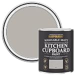 Rust-Oleum Light Grey Kitchen Cupboard Paint in Matt Finish - Flint 750ml