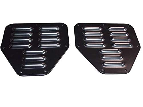 Hood Louvers/Vents for Jeep Wrangler (TJ & YJ) Matte Black