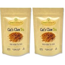 Palm Beach Medicinal Herbs - Cats Claw Bark Tea - Pure Herbal Tea Series, 30ct | Caffeine-Free Pack of 2
