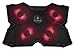 Produktbild SureFire Bora Gaming Laptop Cooling Pad, Laptop-Kühler 12-17 Zoll, Notebook-Lüfter Kühlpads, Kühlunterlage für Laptops bis 17", externer Laptop-Lüfter bis 1200 U/min, max 26 dBA, rot