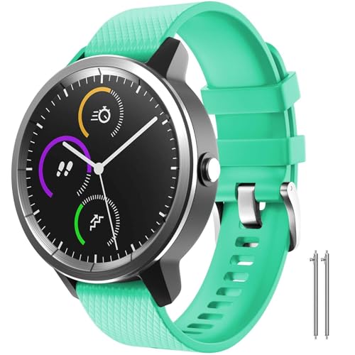Correa de reloj de 20mm para Garmin Venu y Vivoactive 3 en silicona suave