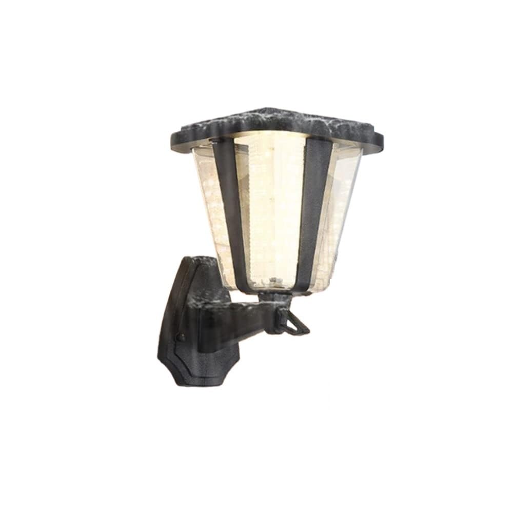 noxozoqm Modern Solar Outdoor Wall Light, Solar Wall Light Lawn Light Garden Decoration Street Wall Light(White Light)