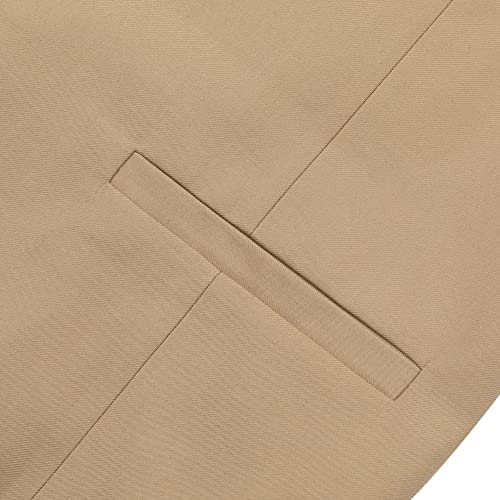 Allthemen Gilet Costume Homme Formel Classique Casual Gilet sans Manches pour Business Mariage de Couler Unie - Image 5