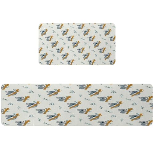 Alfombrilla de cocina absorbente y lavable con base antideslizante pack de 2 piezas 2