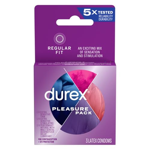 Durex Pleasure Pack Condom, 3 Count