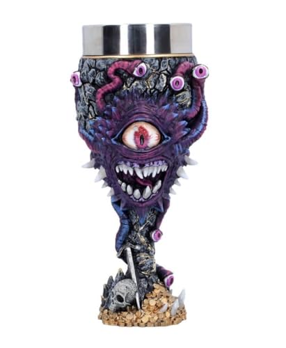 Nemesis Now Donjons & Dragons Beholder Verre à collectionner en polyrésine peinte à la main sous licence officielle D&D Monster Calice de collection 19,5 cm