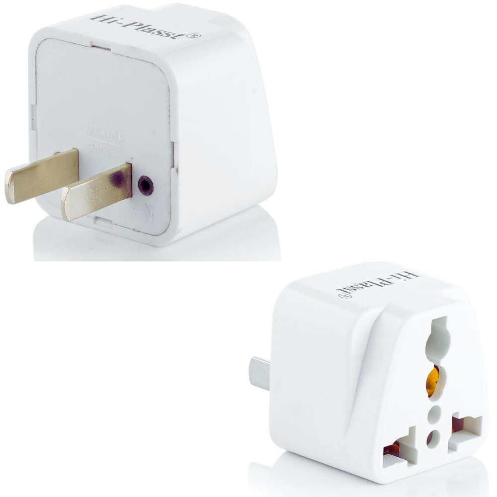 Hi-PLASST US to India Converter Plug India to USA Type-A Universal Travel Plug Adapter 2pin for USA, Canada, Mexico, Brazil, Philippines, Cuba, Thailand, Taiwan, Japan (US/Canada-2pin, Pack of 1) (B0CVXMDWM8) Amazon Price History, Amazon Price Tracker
