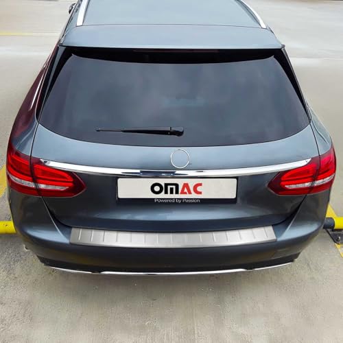 OMAC K-4738095T Protector umbral puerta coche mate cromo