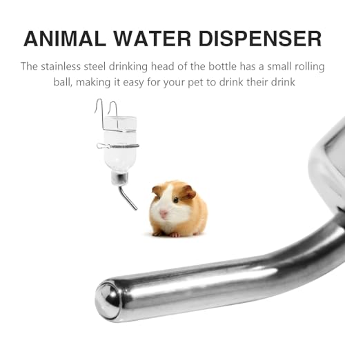 Nutlet YSP8133 2 Pcs Pet Cage Water Bottle, No Drip Small Animal Water Bottle, Water Dispenser For Small Animal Rabbit Guinea Pig Chinchilla Ferret Squirrel Hedgehog  thumb #5