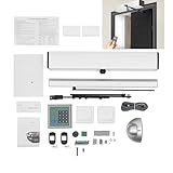 Poyujkyhr Apriporta basculante automatico da 50 W, con telecomando, 100 kg, 4 modalità, apriporta automatico, angolo di apertura 120°, chiudiporta con rilevamento ostacoli, silenzioso, 55 dB, per