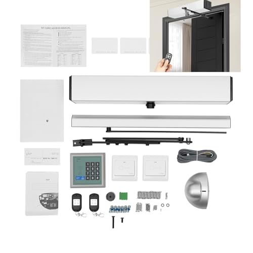 Poyujkyhr Ouvre-porte battant automatique 50 W avec télécommande 100 kg