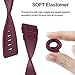 Tobfit Sport Bands Compatible with Fitbit Versa/Versa 2/Versa Lite/Versa SE, Soft TPU Wristbands Accessories for Women Men (Wine Red, Large)