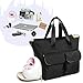 Teamoy Breast Pump Bag Compatible with Spectra S1,S2, Medela and Cooler Bag, Breast Pump Storage Tote with Laptop Sleeve (Up to 14