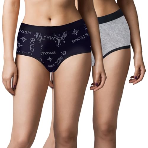Image of DChica Essentials Cotton Period Panties with Anti Microbial Lining for Women's & Young Ladies, Light to Medium Flow Period Panty Briefs, Leak Proof, Easy to Wash, No Pad Required Menstrual Underwear