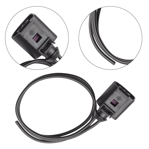 GisWell 2-pol Reparatursatz Kabelbaum Kabelbaum & Anschlussklemmen – Kompatibel mit 1J0973802, Temperatursensor Stecker für VW, Audi, Seat & Skoda
