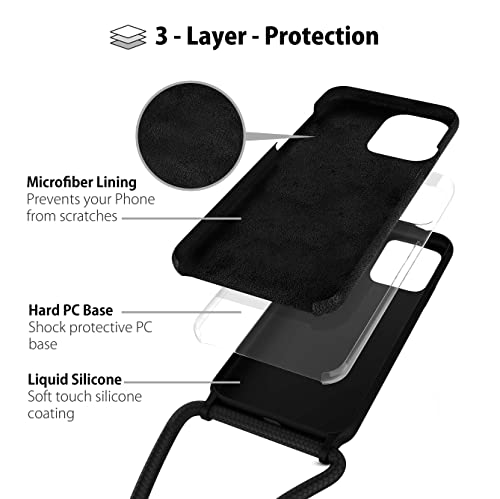 MyGadget Custodia con Cordino per Apple iPhone 13