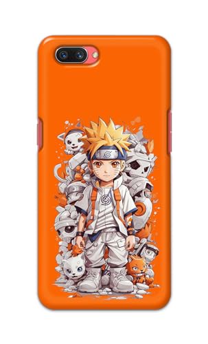 Image of PRINTFIDAA Printed Hard Back Cover Case for Oppo A3s | Oppo A5 2018 | Realme C1 | Realme C1 2019 Back Cover (Famous Anime Cartoon Character) -112