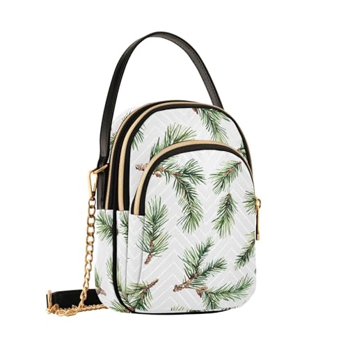 Sac à main imprimé pin Mnsruu, finitions soignées style graphique