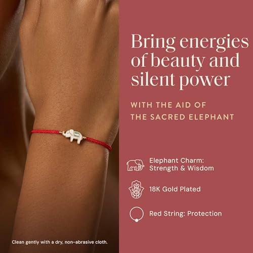 KARMA AND LUCK Adjustable Red String Bracelet, 18K Charm for Women, Handmade in Bali for Luck & Success3