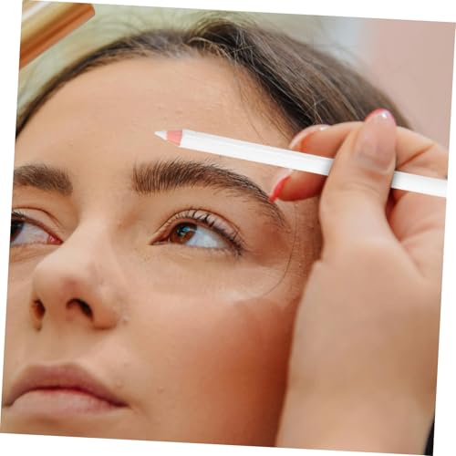 Set de 4 lápices blancos para cejas y barba con sacapuntas miniatura 5