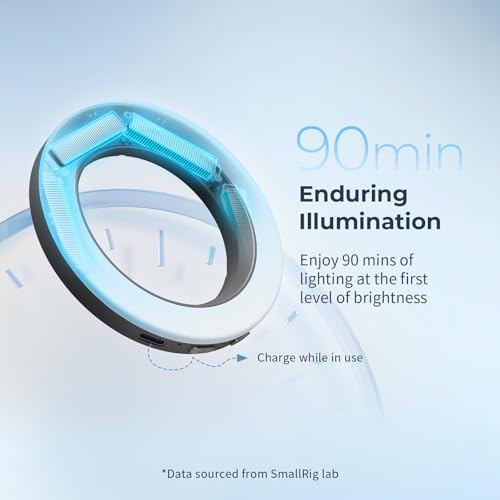 SMALLRIG Vibe P30 67mm Ring LED Videoleuchte, Zweifarbiges Licht in Pulvergröße mit Hohem CRI ≥90, Kompatibel mit 67mm Telefonhalterungen/Hüllen/Objektiven, für die Erstellung von Lnhalten - 4873