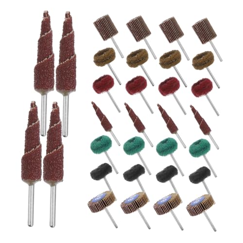 Meules à lamelles abrasives TOPBATHY de ponçage pour perceuse et espaces étroits x50
