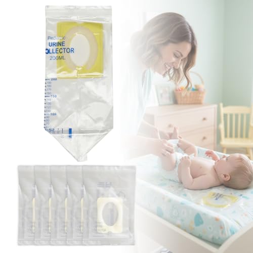 Child Urine Bag Collector for Toddler Travel, 200 ml Pediatric Pee Holder, Spill Proof Urine Bag Drainage Bag for Urinary Incontinence, 5 Pcs