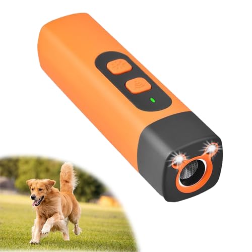 YOUYIKE Anti Bell Gerät Hunde, Ultraschall Hundeabwehr, Wiederaufladbar mit LED-Taschenlampe, 3 Frequenzen Stufen für sofortige Wirkung gegen Bellen, für Hundetypen, Innen & Außen